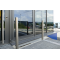 Rustfri st�lstolpe | � 76 mm | med dekorativ ring | fastmonteret, til indst�bning i beton | samlet l�ngde: 1200 mm | uden l�s | uden �je